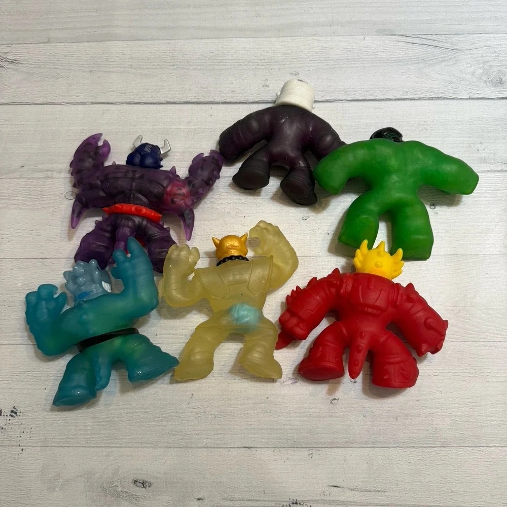 Goo Jit Zu squishy figures Lot‎ Of 6 toys